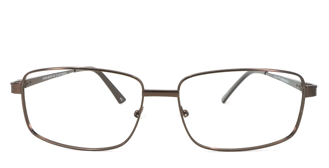 Reader S7449 Brown - Premium Leather Reading Glasses for Men & Women - Perfect for Reading, Studying & Office Work