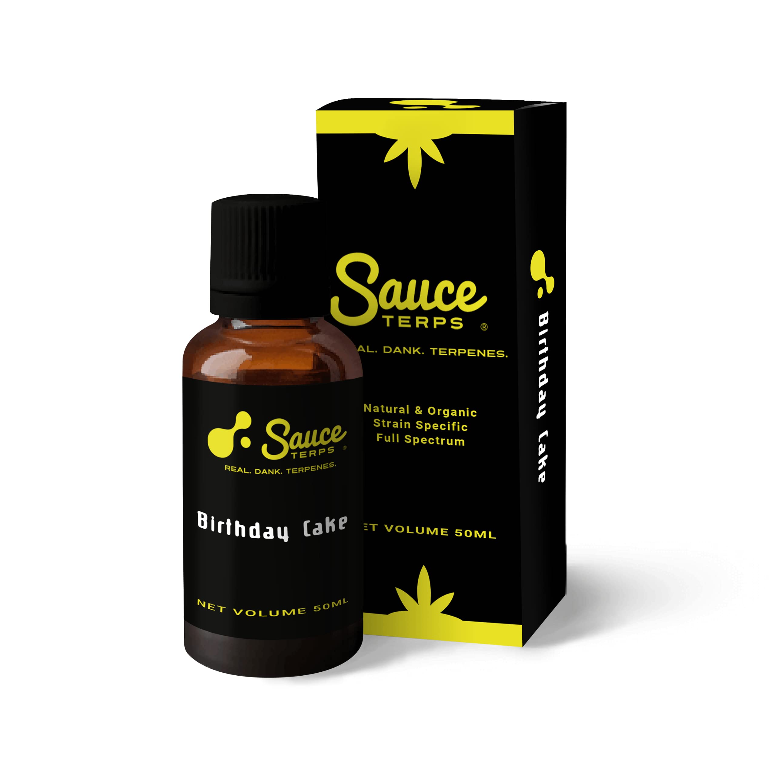 100% Pure Natural Organic Birthday Cake Sauce Terps - Sweet Vanilla Flavor for Aromatherapy & Vaping | 50ml | Perfect for DIY E-Liquids, Baking & Relaxation