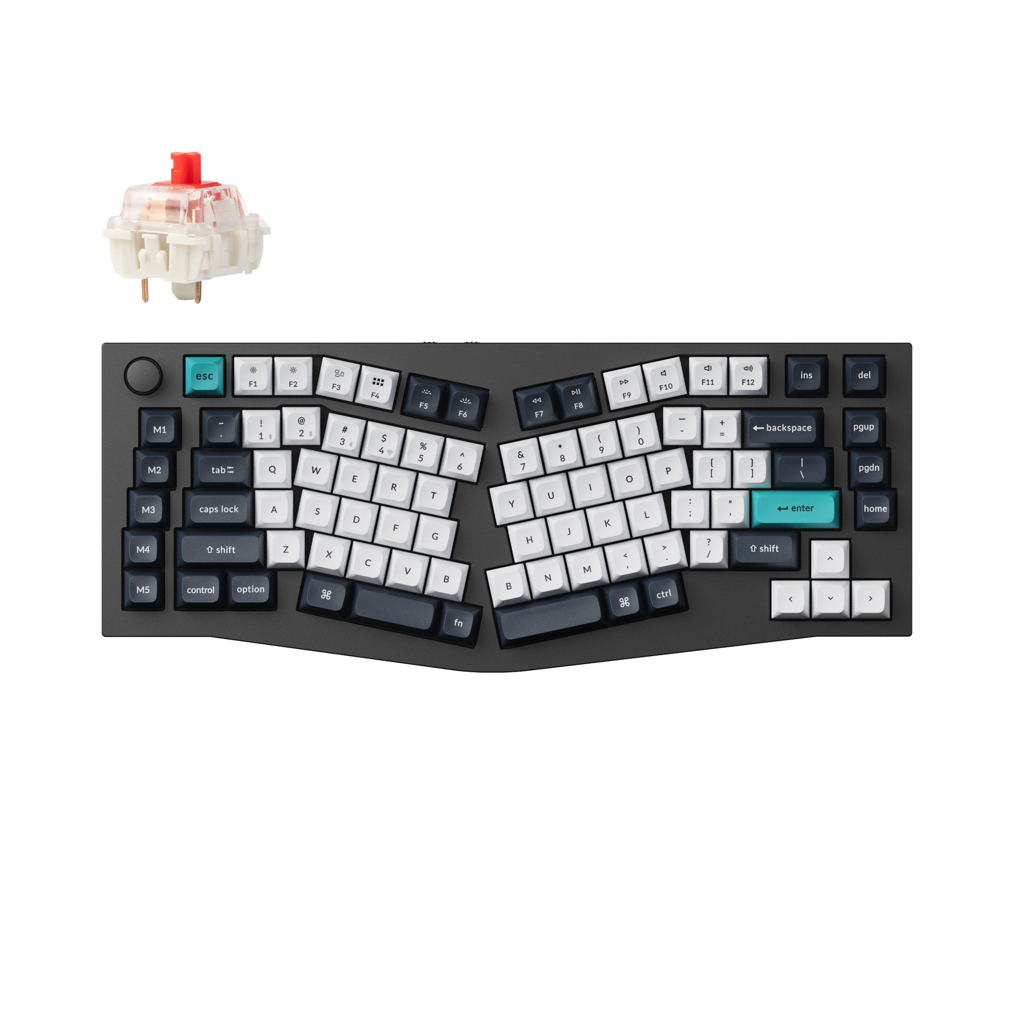 Keychron Q10 Max Wireless Custom Mechanical Keyboard - Alice Layout, QMK/VIA Programmable, Hot-Swappable for Gaming & Typing