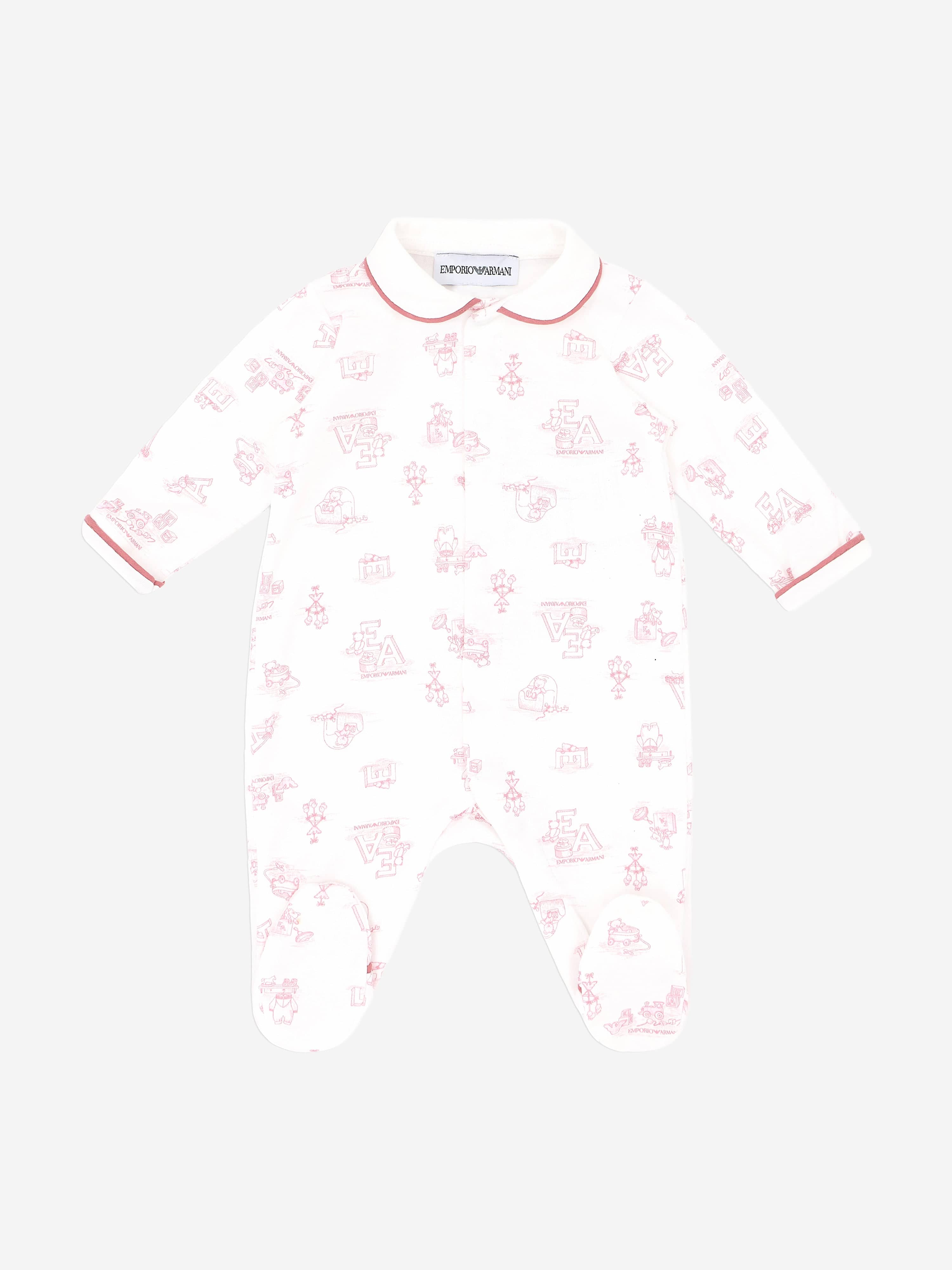 Pink Baby Girls Logo Babygrow - Soft & Comfortable Infant Bodysuit for Newborns & Toddlers - Perfect for Playtime, Nursery & Photo Shoots