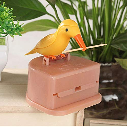 Cute Hummingbird Toothpick Dispenser - Automatic Bird-Shaped Toothpick Holder for Home, Office & Parties - Fun Gag Gift & Kitchen Accessory (Color B)