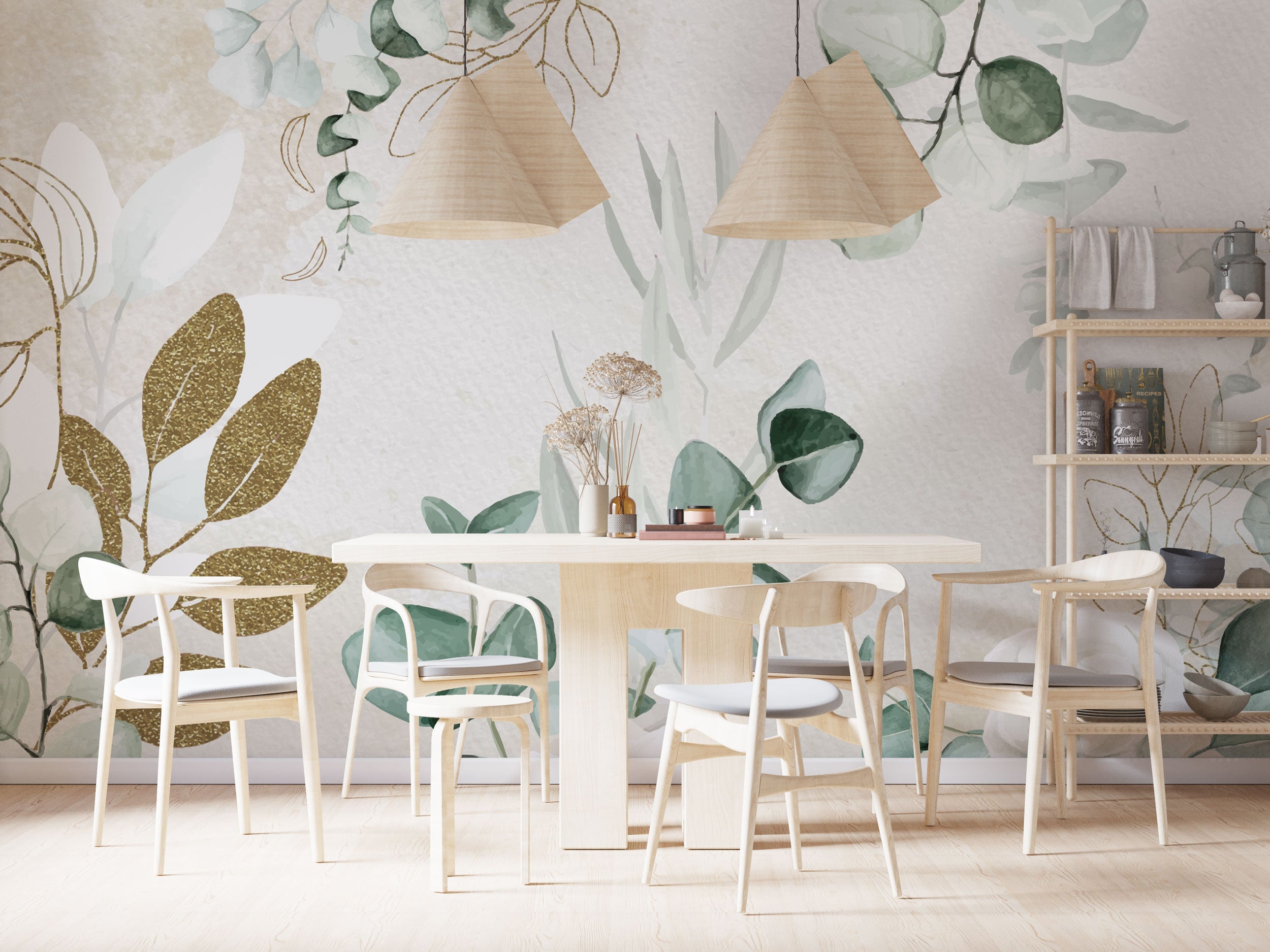 Dream Flowers Wallpaper Mural - Exquisite Floral Design Peel & Stick Wallpaper for Bedroom, Living Room, Nursery Decor | Easy to Install Removable Wallpaper
