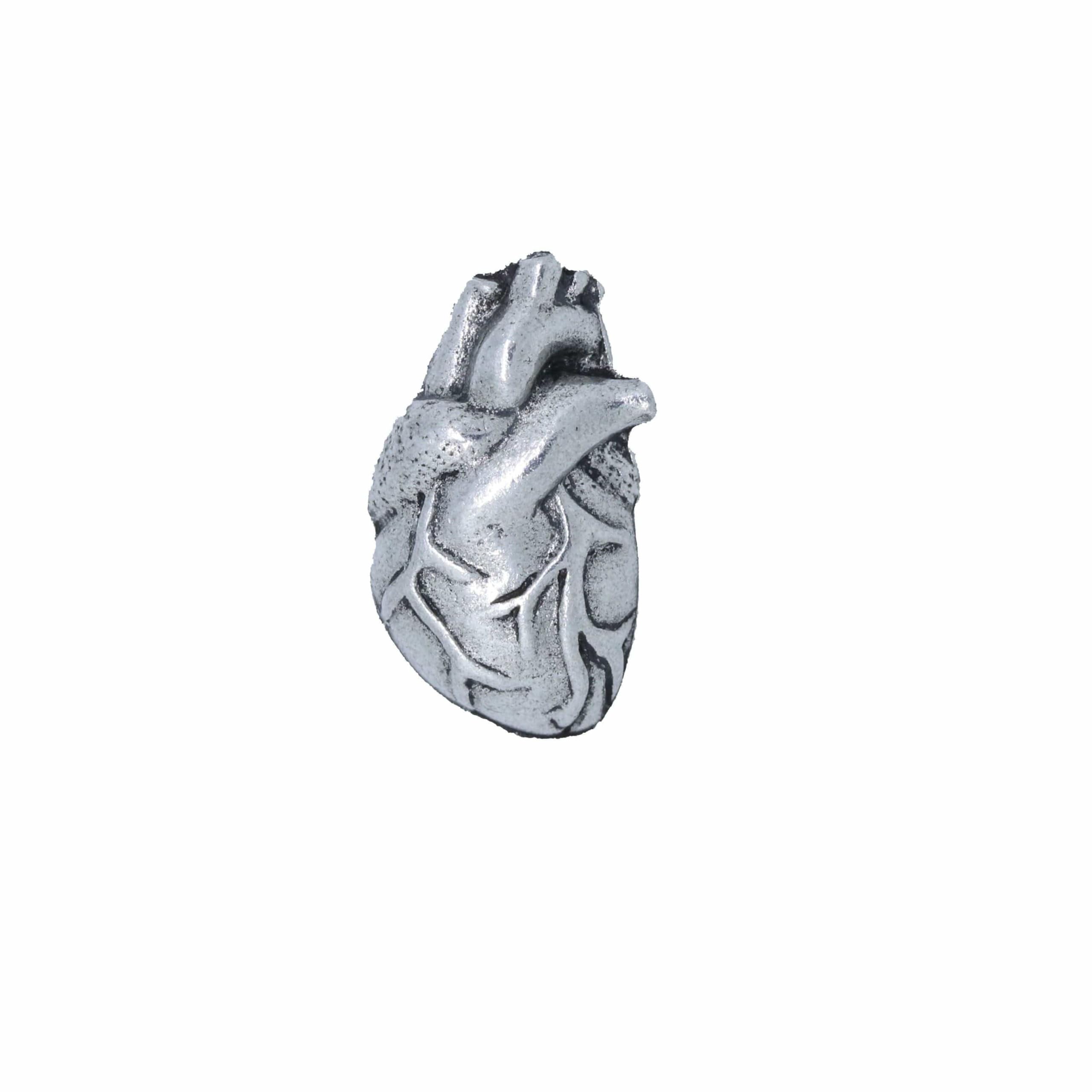 Jim Clift Design Human Heart Lapel Pin - Elegant Enamel Brooch for Suits, Blazers & Jackets | Perfect for Weddings, Business Meetings & Gifts