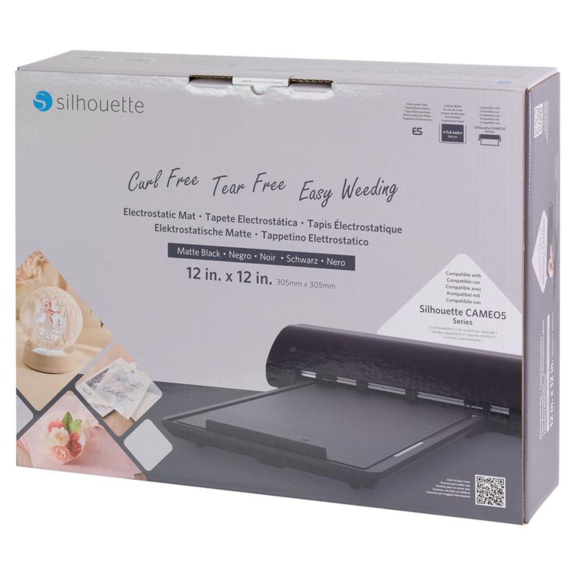 Silhouette Electrostatic Mat for Cameo 5 & Cameo 5 Plus - 12x12 Inch Cutting Mat for Vinyl, Paper, and Craft Projects - Perfect for Scrapbooking, DIY Crafts, and Home Decor