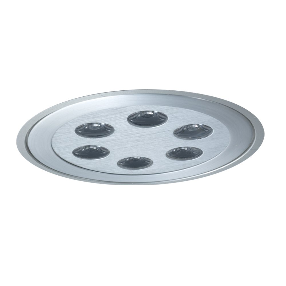 Jesco Lighting PK715LED3840BA Adjustable 6-Light LED Slim Disk Chandelier - Brushed Aluminum Finish for Dining Room, Kitchen Island & Modern Home Decor