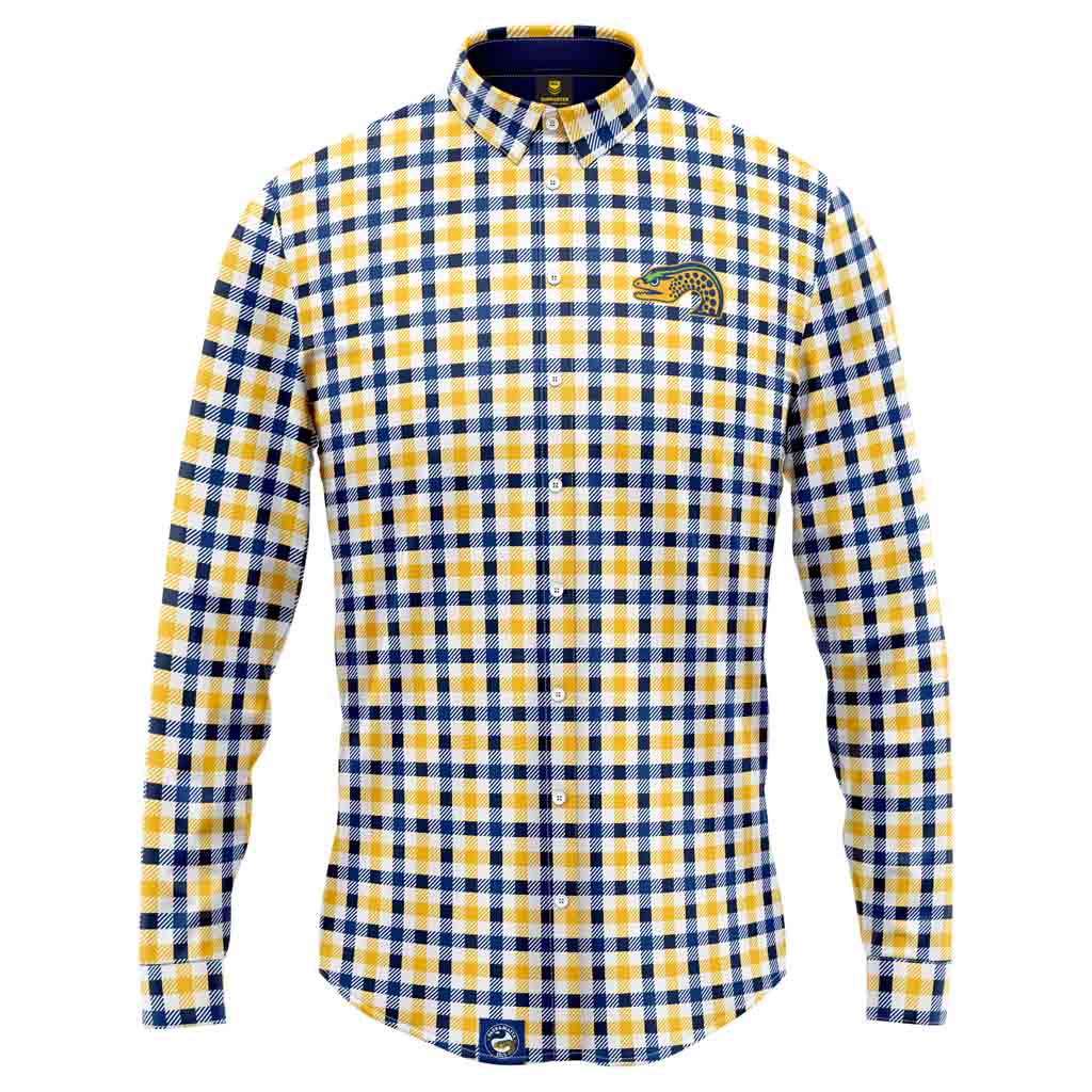 Parramatta Eels Dawson Business Shirt for Men - Premium Office & Casual Wear for Rugby Fans