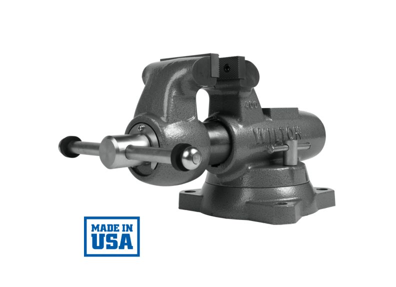 500S Machinist Vise - 5 Inch Jaw Width, 4.5 Inch Throat Depth, 8 Inch Jaw Opening - Heavy Duty Metalworking Clamp for Milling, Drilling & Bench Work
