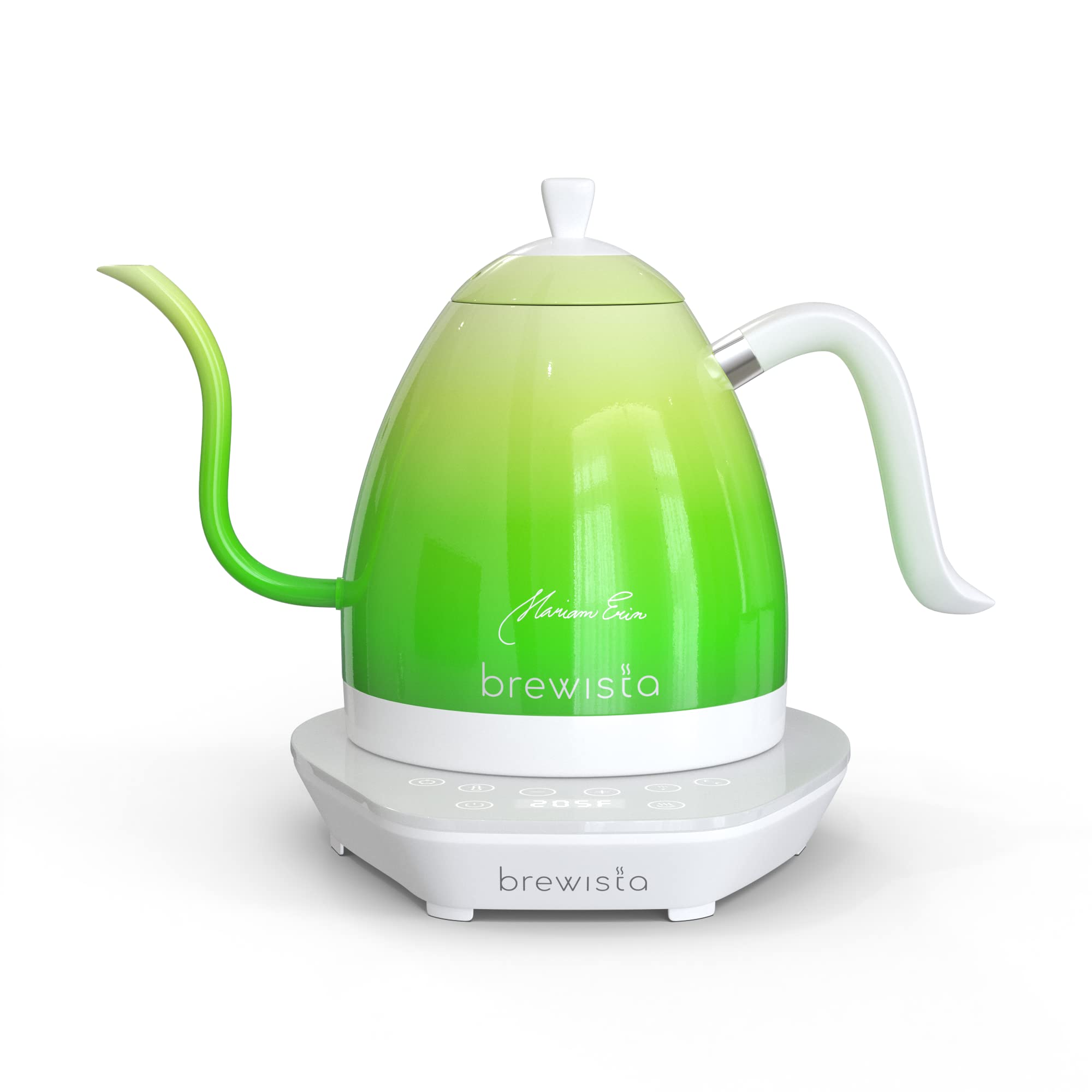 Brewista Artisan Electric Gooseneck Kettle 1L - Digital Temperature Control, LCD Display, Fast Boil & Keep Warm - Perfect for Pour Over Coffee, Tea Brewing & Home Barista Use (Candy Green)
