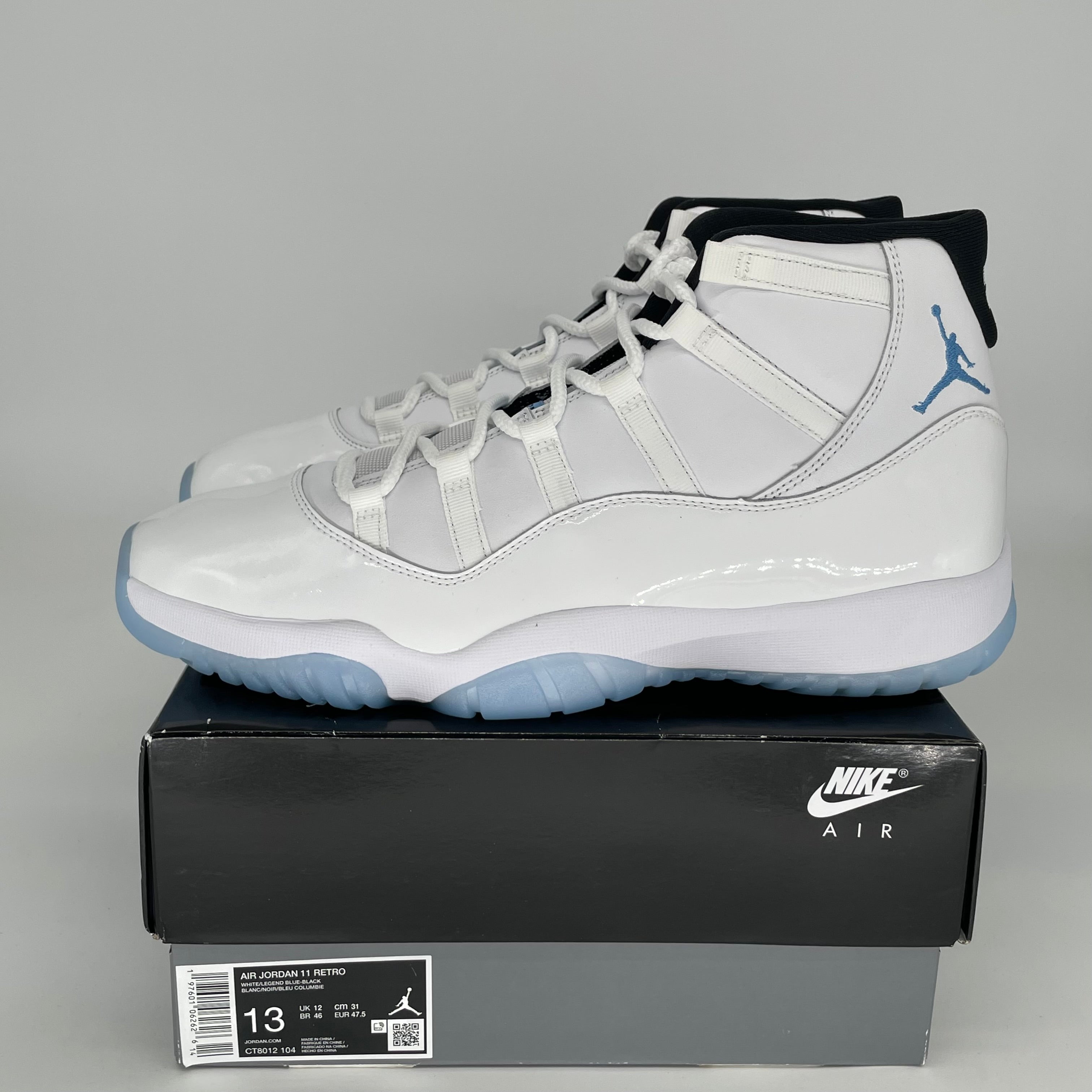 AIR JORDAN 11 RETRO LEGEND BLUE MEN'S BASKETBALL SHOES SIZE 13 (CT8012-104) - Perfect for Sneaker Collectors & Court Performance