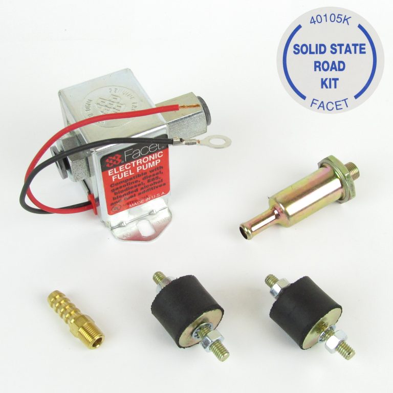 Facet Solid State ROAD Fuel Pump Kit - 3.0 to 4.5 PSI High Performance Electric Fuel Pump for Cars, Trucks & Motorcycles - Ideal for Off-Road, Racing & Daily Driving