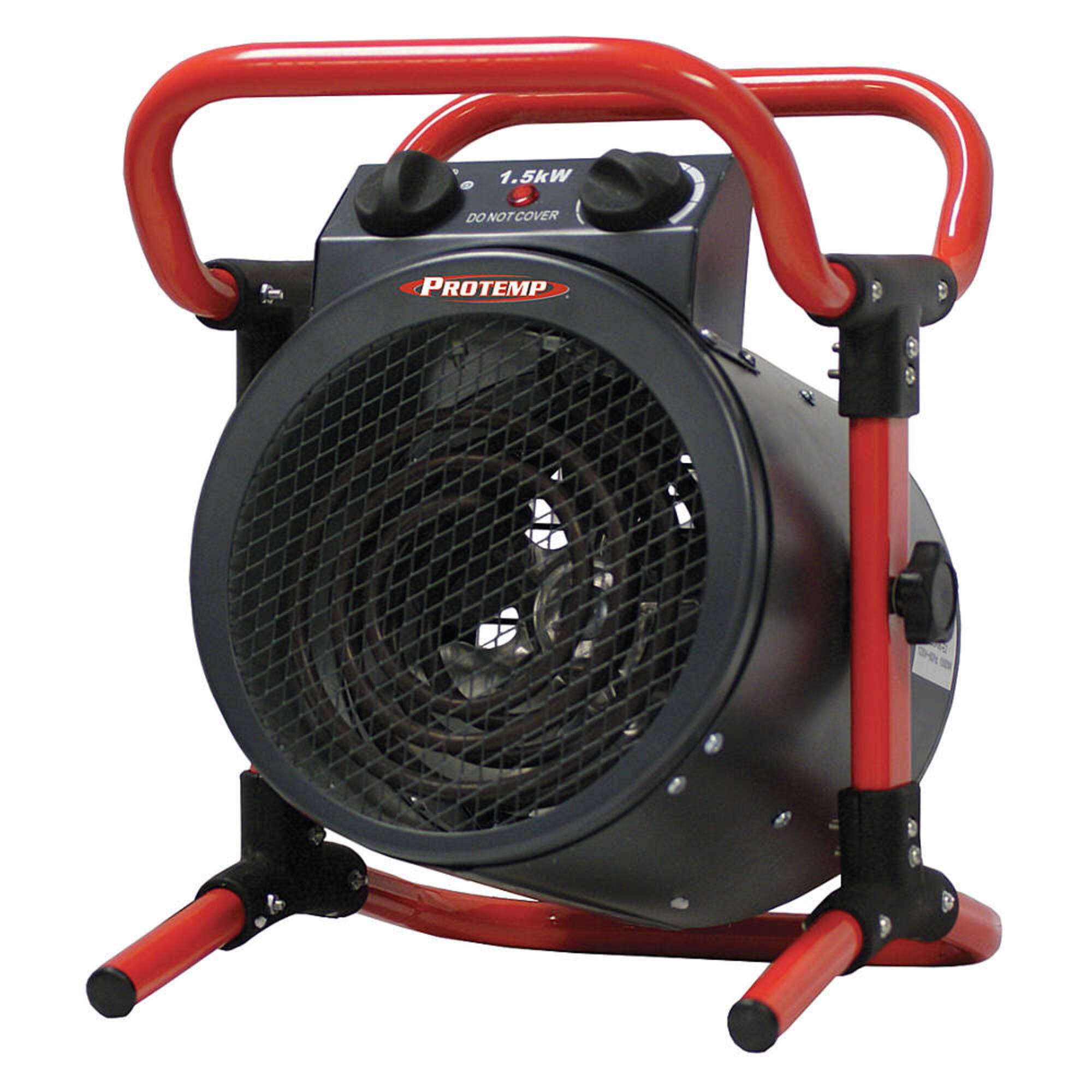 ProTemp 1500W Turbo Electric Space Heater with Adjustable Thermostat - Fast Heating Portable Heater for Garage, Workshop, Jobsite & Home Office | Energy Efficient Indoor Heating Solution for Winter & Cold Weather (Model PT-515-120)