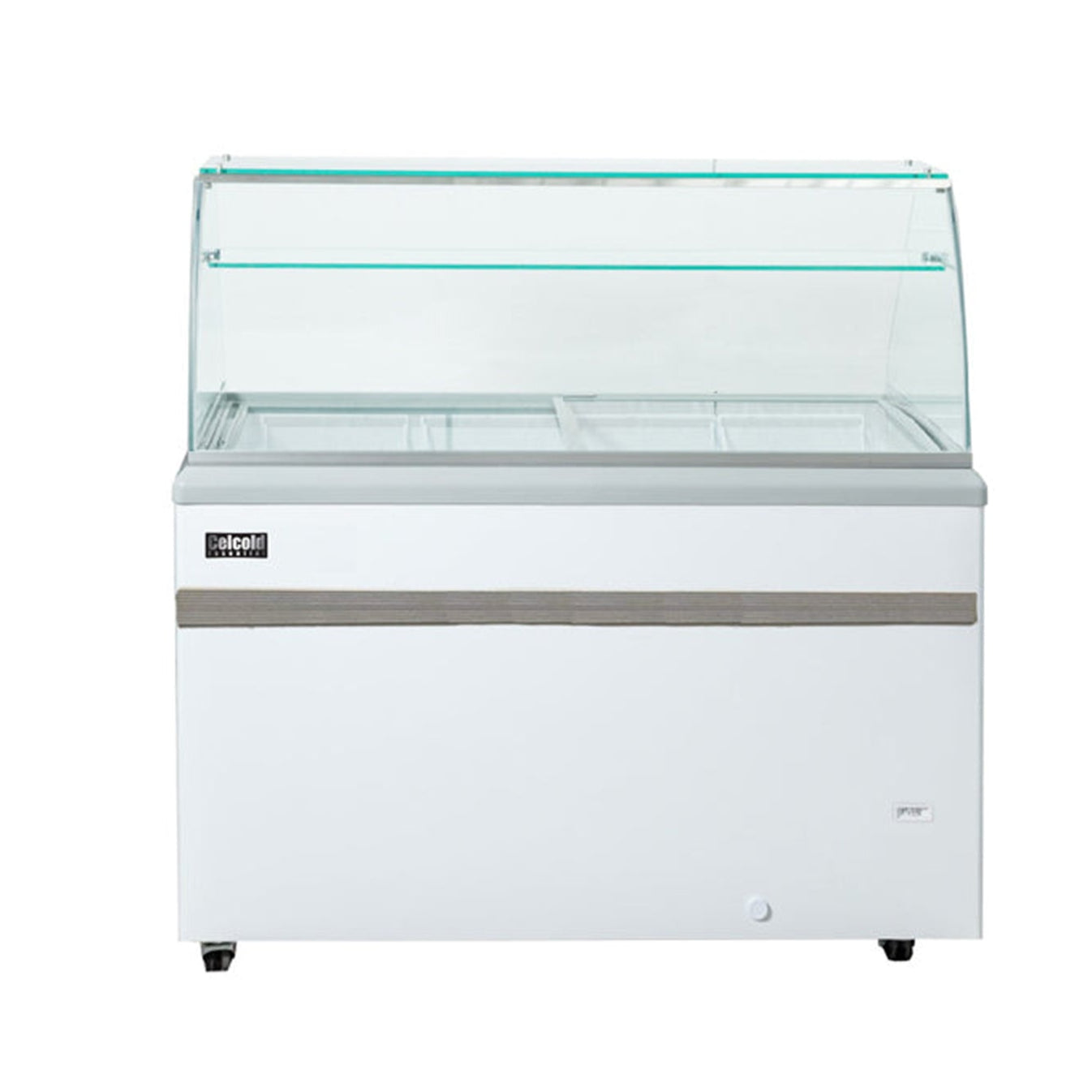 Celsius Cold 70 Ice Cream Dipping Cabinet - Commercial Display Freezer for Ice Cream Shops & Dessert Stores - CEF70 Model with Glass Door & Temperature Control - Perfect for Gelato, Frozen Yogurt & Dessert Display