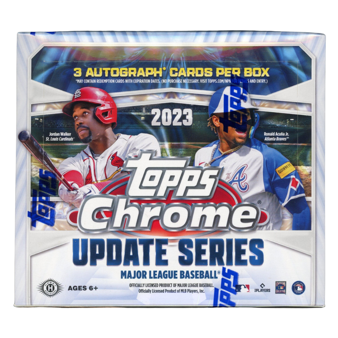2023 Topps Chrome Update Series Baseball Hobby Jumbo Box - Premium Trading Cards for Collectors & Investors | Perfect for MLB Fans, Card Shows, and Fantasy Sports Enthusiasts