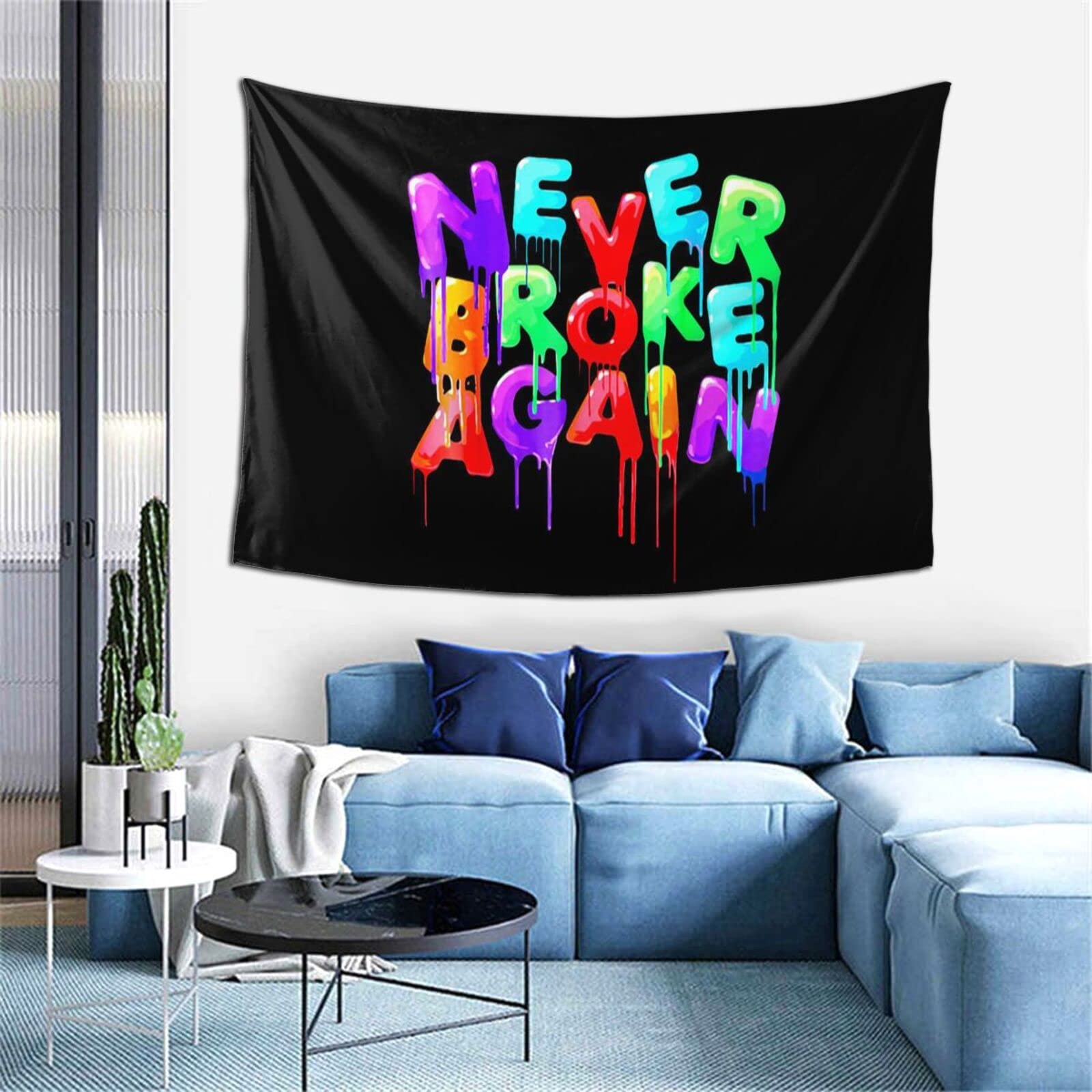 Hip Hop Tapestry Wall Hanging 40x60 Inches - Urban Street Art Decor for Bedroom, Living Room & Dorm - Peter Hawkins Party Home Decoration for Music Lovers & Hip Hop Fans