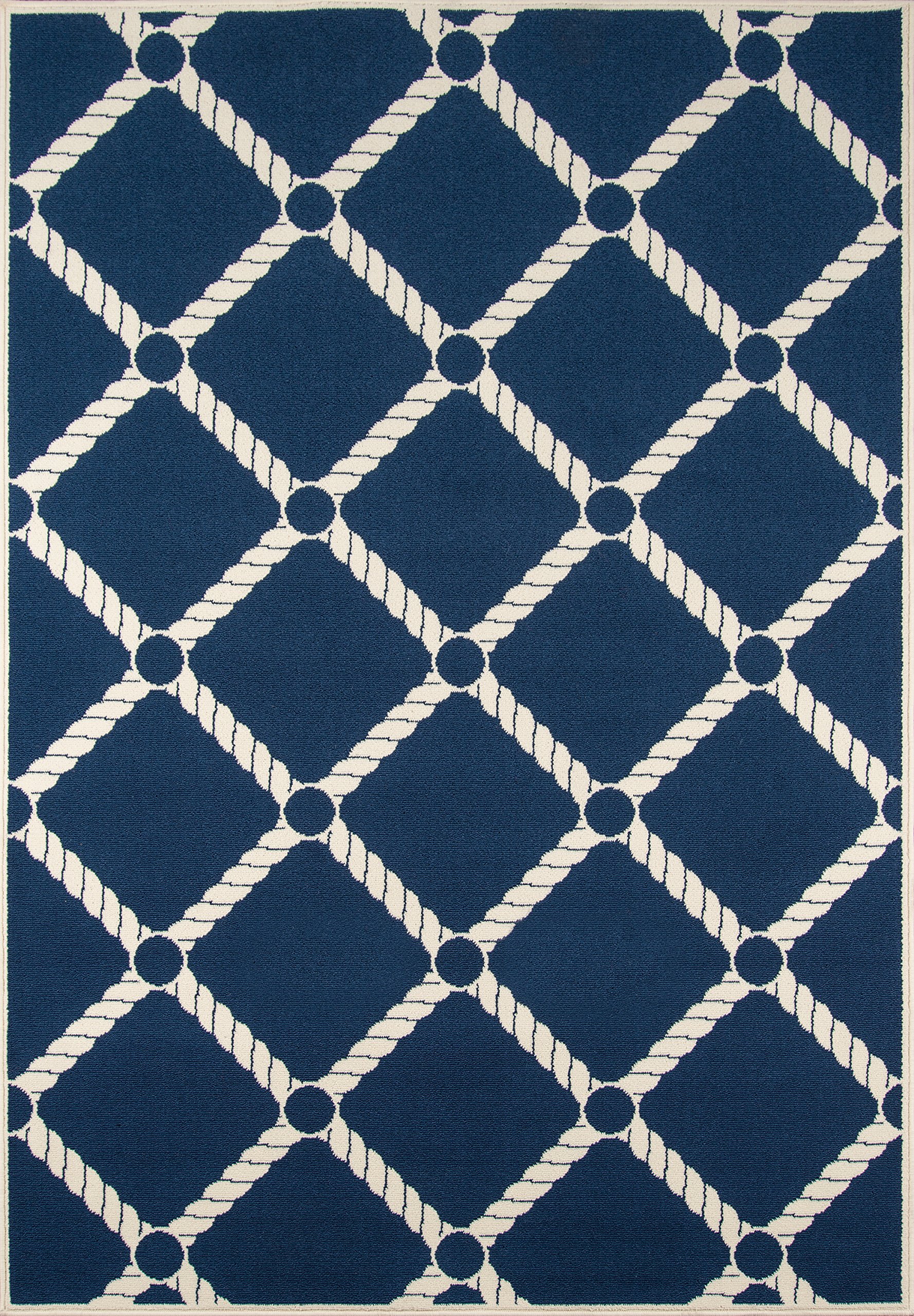 Momeni Baja Collection Navy Blue Area Rug 8'6