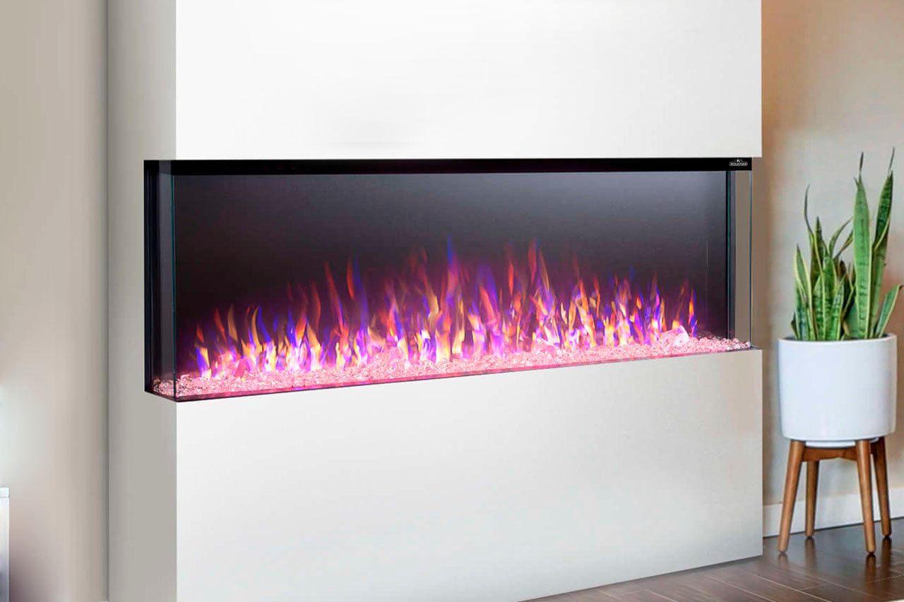 Napoleon Trivista Primis 50-Inch Built-In Electric Fireplace - 3-Sided or 2-Sided Viewing Options - Perfect for Living Rooms, Bedrooms & Home Theaters