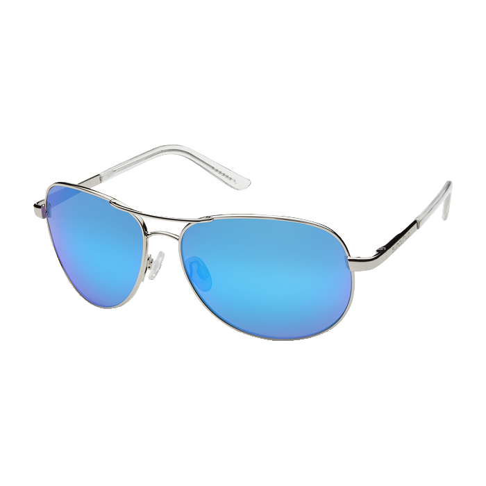 Aviator Sunglasses Silver Blue Mirror Lens - Polarized UV Protection for Men & Women - Perfect for Driving, Outdoor Sports & Fashion