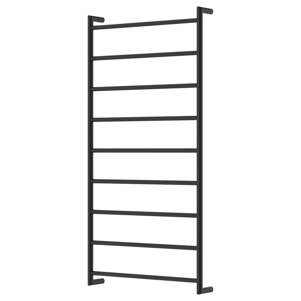 Fienza 82860120MB Kaya Heated Towel Rail 600x1200mm Matte Black - Premium Bathroom Heated Towel Warmer for Spa, Luxury Hotels & Modern Homes