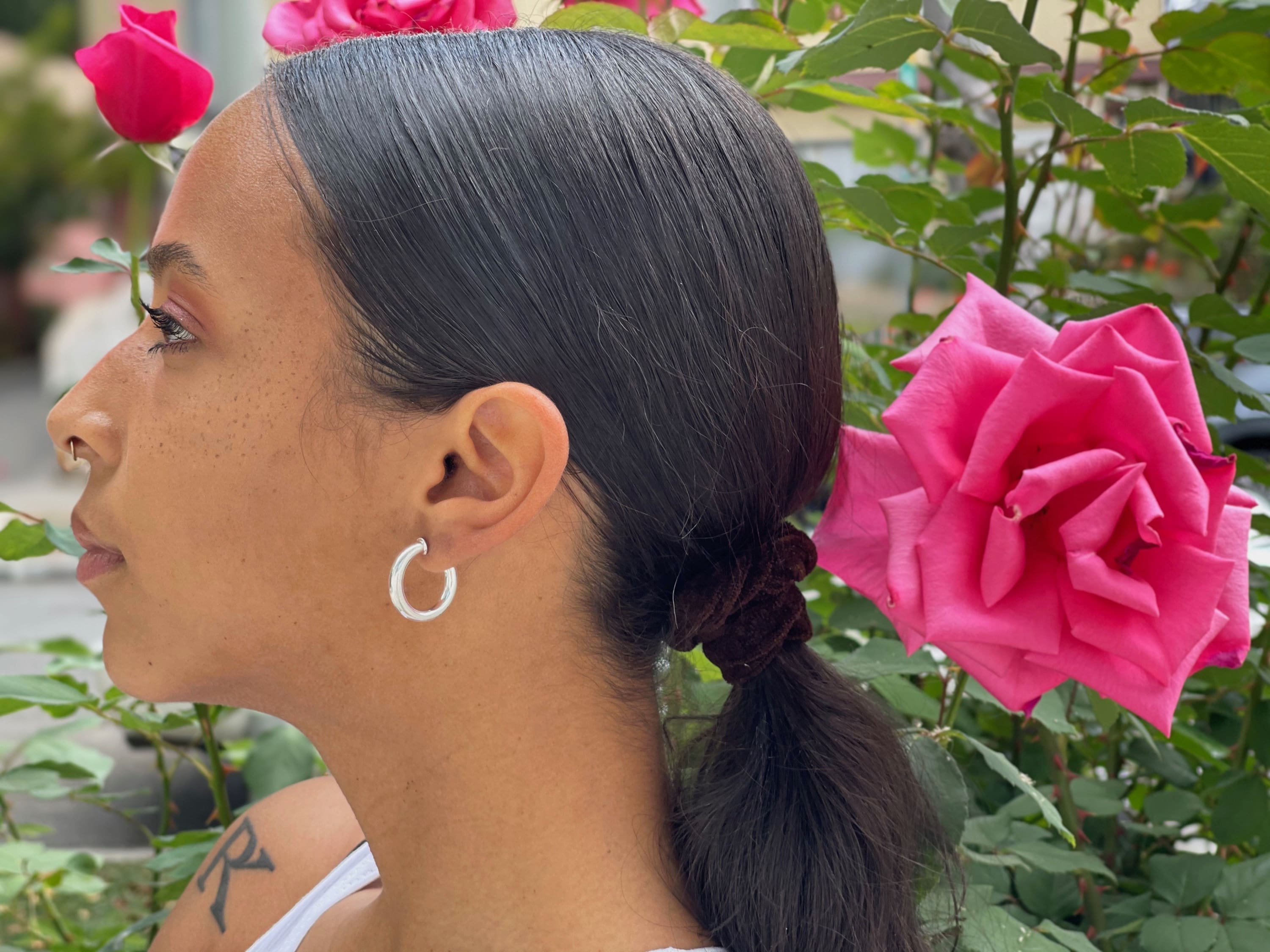 Small Thick Silver Filled Hoop Earrings for Women - Durable & Hypoallergenic Jewelry for Everyday Wear, Parties & Gifts