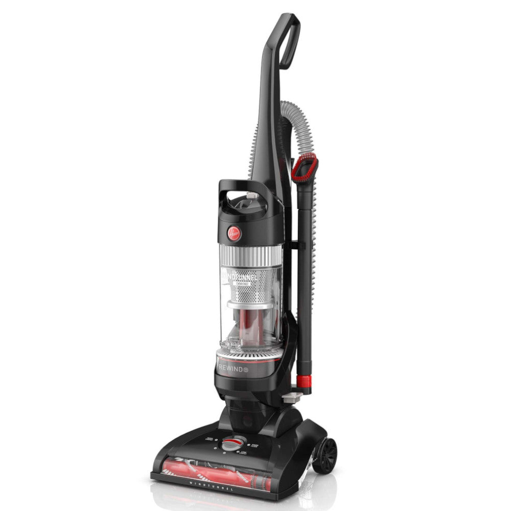 HOOVER UH71310V WindTunnel Elite Rewind Upright Corded Vacuum Cleaner - Powerful Suction for Carpets & Hard Floors - Perfect for Home Cleaning & Pet Hair Removal