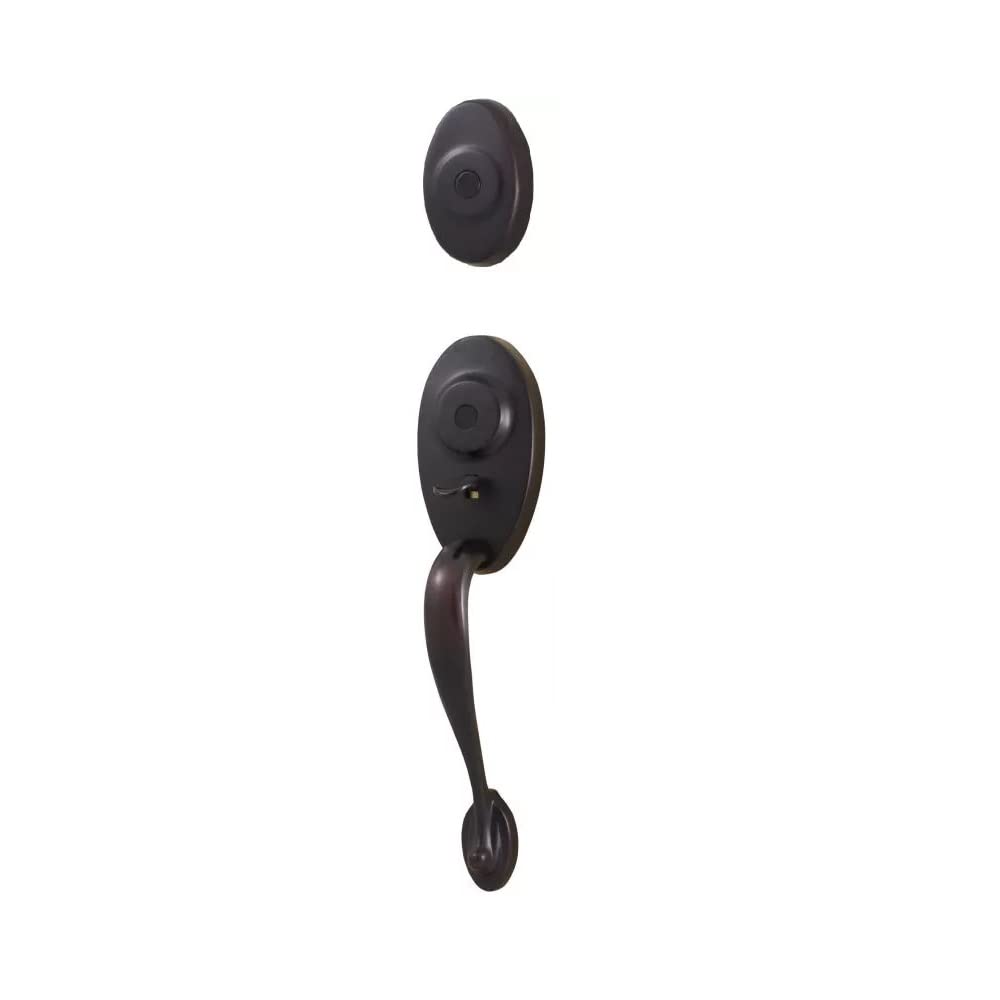 Weslock 01345-1--0020 Lexington 1300 Series Oil Rubbed Bronze Entry Door Handle - Secure & Stylish Front Door Hardware for Homes & Apartments
