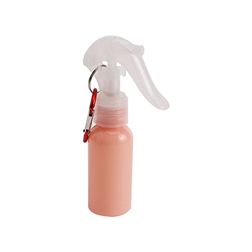 Refillable Travel Mist Spray Bottles with Keychain - Empty Cosmetic & Hand Soap Spray Bottles for DIY, Skincare, and Cleaning (Pink) | Perfect for Travel, Gym, Home, and Office Use