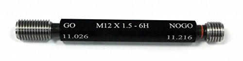 M12 x 1.50 Class 6H Taperlock Thread Plug Gauge Set - Precision Thread Measurement Tool for Industrial Quality Control & Machining Applications