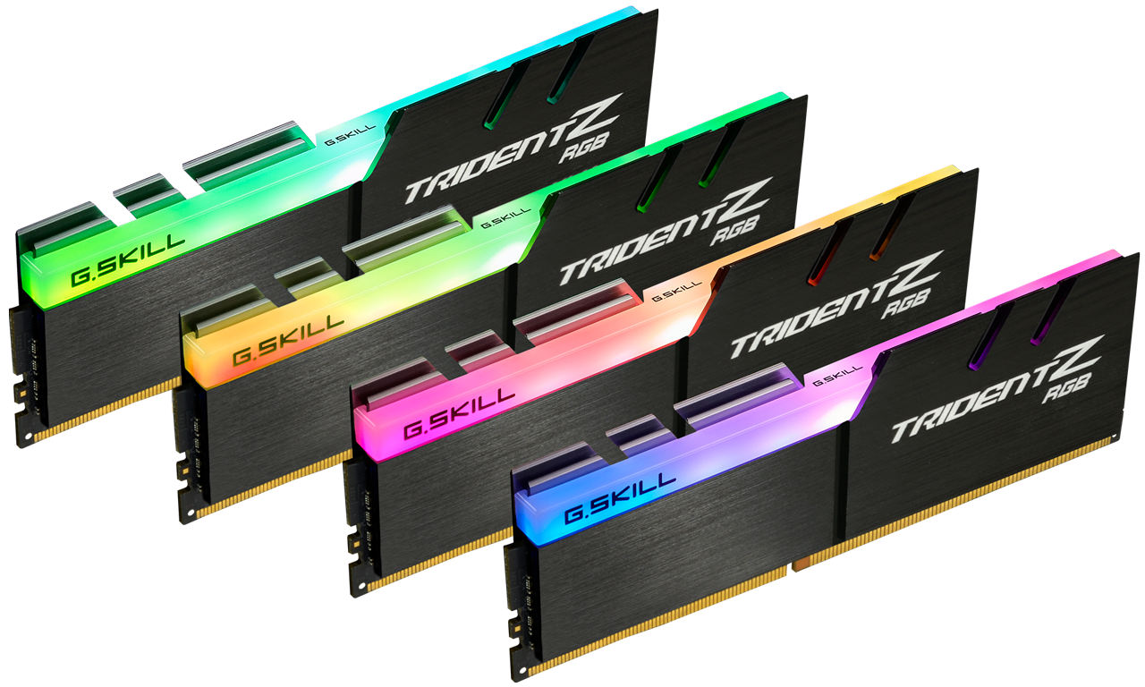 G.SKILL Trident Z RGB DDR4 Gaming Memory - 16GB (2x8GB) 3200MHz Desktop RAM with LED Lighting for PC Builds & High Performance Gaming