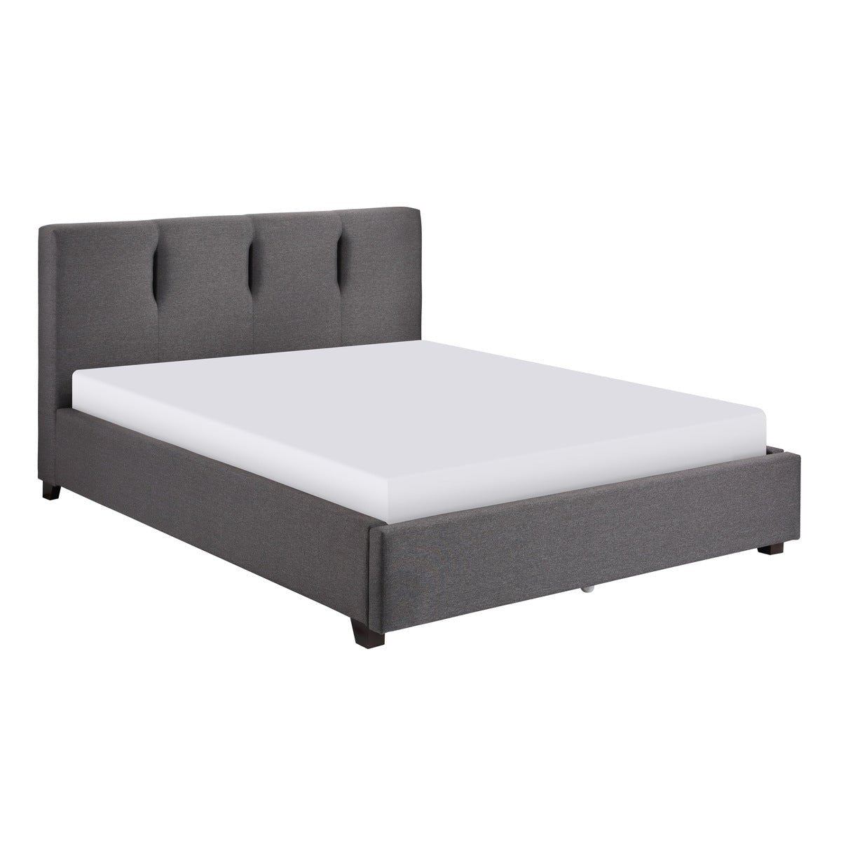 Aitana Collection King Size Platform Bed Frame - Modern Wooden Bed with Sturdy Slat Support for Bedroom, Guest Room, and Master Suite