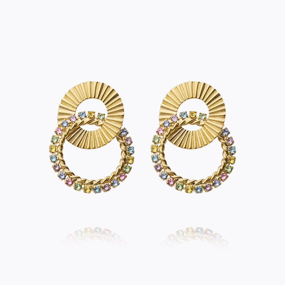 Pastel Color Gianna Earrings for Women - Trendy Dainty Hoop Earrings for Everyday Wear, Party & Gift Giving