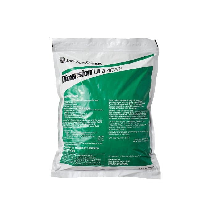 Dimension Ultra 40WP Herbicide - Fast Acting Weed Killer for Lawns, Gardens & Agricultural Use | Controls Broadleaf Weeds | Effective Pre & Post Emergent Herbicide for Professional & Home Use