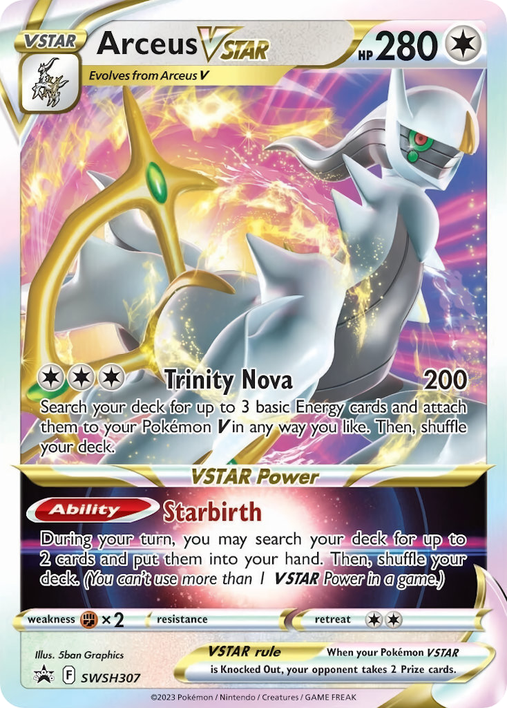 Arceus VSTAR SWSH307 Pokemon TCG Card - Collectible Trading Card Game for Battles & Deck Building