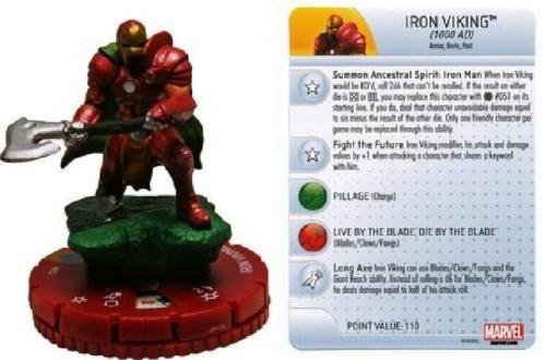 Invincible Iron Man Heroclix Figure - Iron Viking #052 Collectible Marvel Superhero Action Figure for Tabletop Gaming & Display