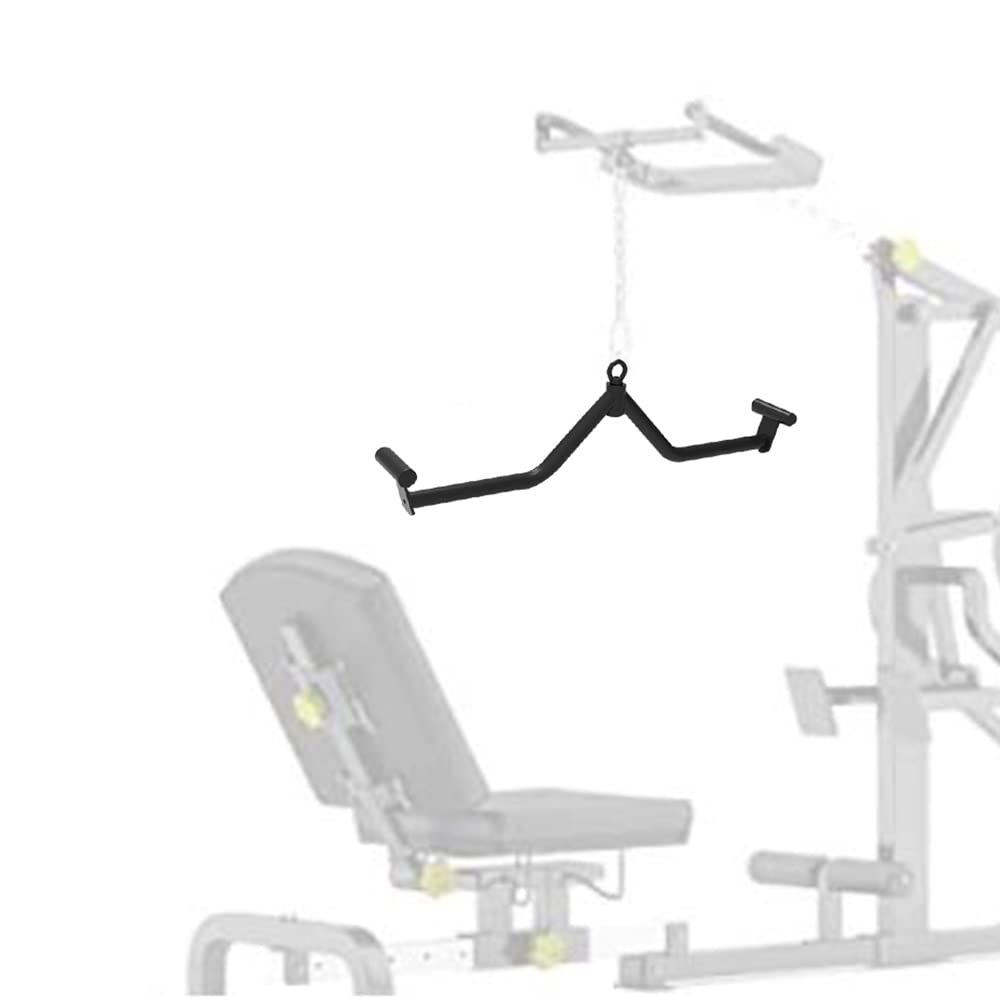 MDDW Gym Rowing T-bar & V-bar Set - LAT Pull Down Bar & Tricep Press Down Cable Machine Accessories - 55cm V-Shaped Handle for Weight Training & Strength Workouts - Perfect for Home Gym & Commercial Fitness Centers