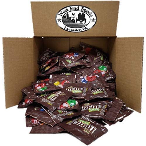 6LB Bulk M&Ms Milk Chocolate Candy - Individually Wrapped Fun Size Bags (240 Pieces) - Perfect for Halloween, Party Favors, Office Snacks & Gift Baskets