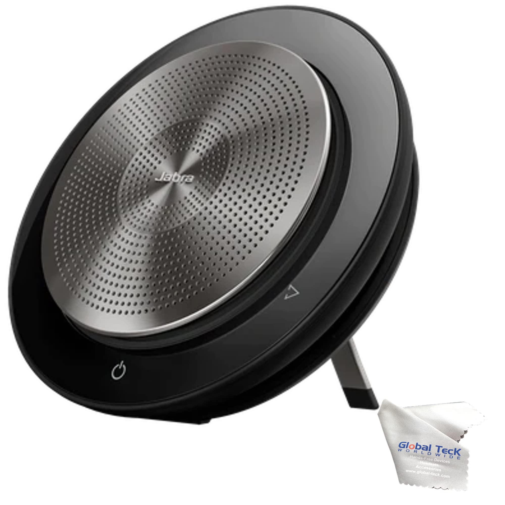 Jabra Speak 750 UC Bluetooth Conference Speakerphone with USB Dongle - Wireless Meeting Speaker for PC, Mac, Tablet & Smartphone (UC Version 7700-409) - Includes Microfiber Cloth - Perfect for Home Office, Remote Work & Video Conferencing