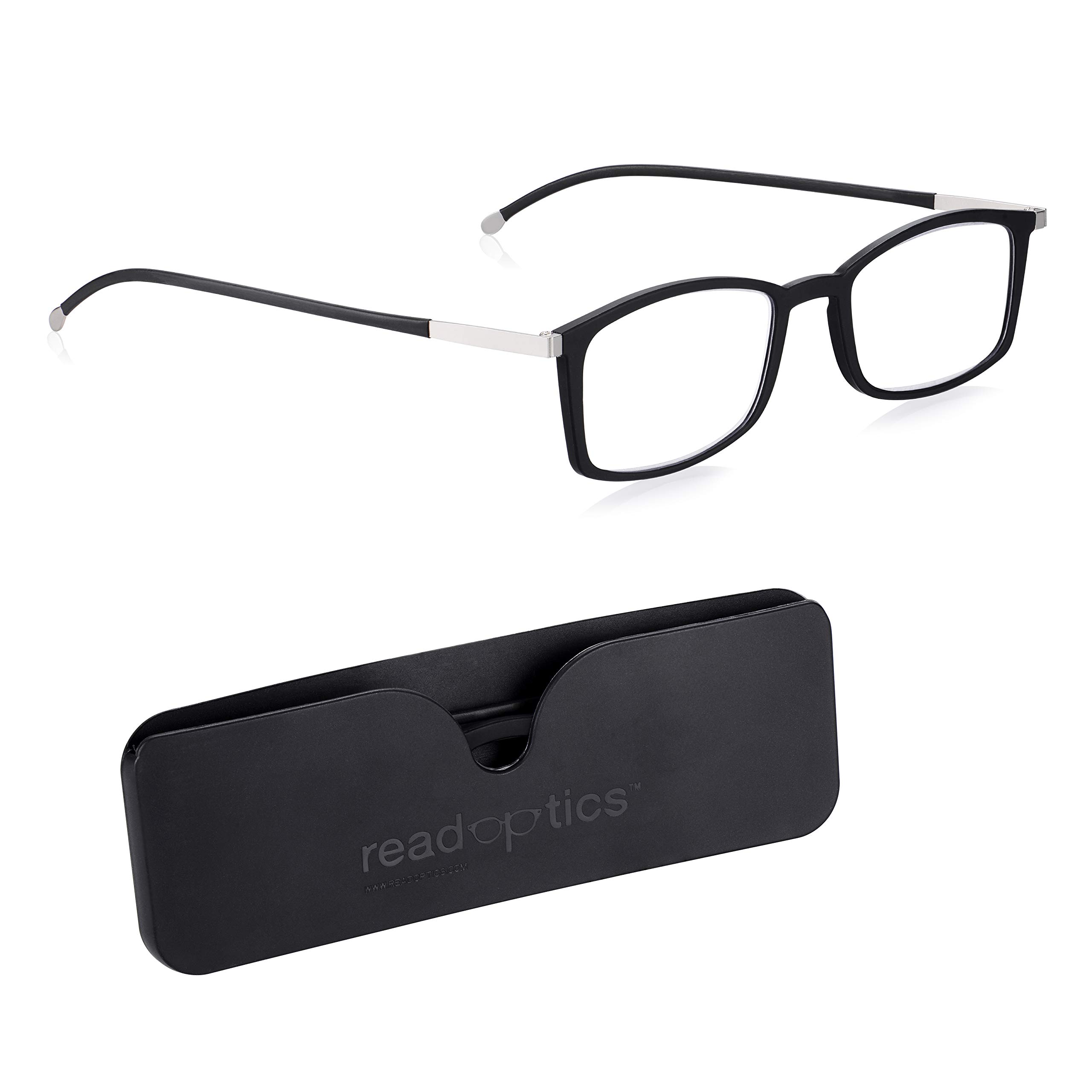 Blue Light Blocking Glasses 0.0-2.5 for Men & Women - Flat Folding Computer Glasses with Case - Reduce Eye Strain for Work, Gaming & Screen Time
