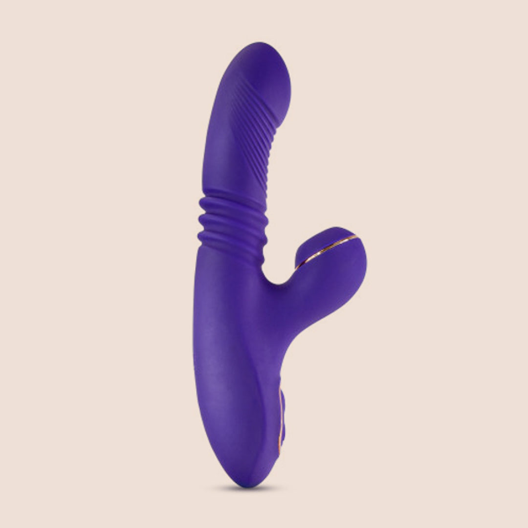 Blush Novelties Lush Iris - Rechargeable Dual Stimulator for Women | Powerful Clitoral & G-Spot Vibrator | Perfect for Couples Play & Solo Pleasure