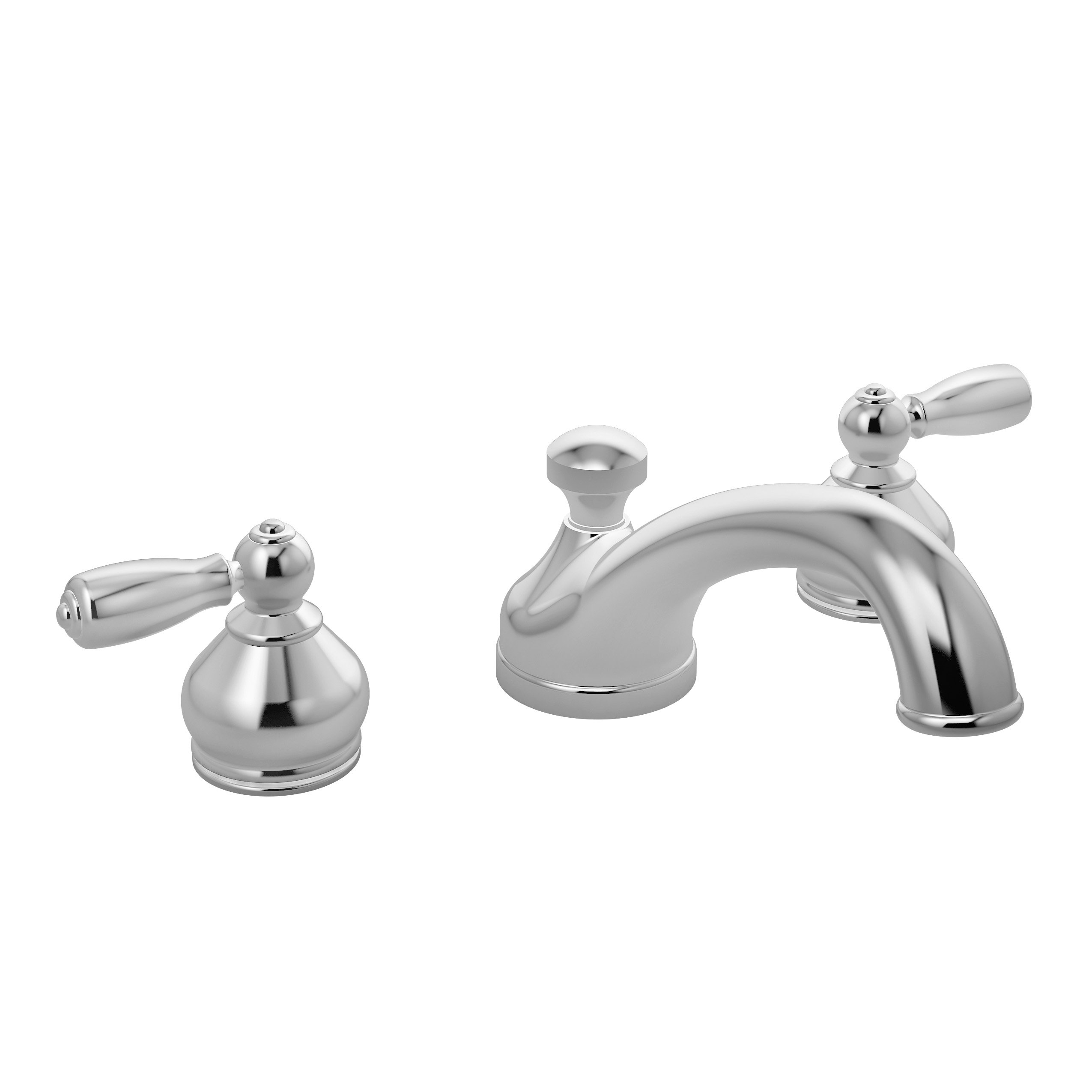 Symmons SRT-4770 Allura 2-Handle Deck Mount Roman Tub Faucet in Polished Chrome - Luxury Bathroom Fixture for Spa & Soaking Tubs