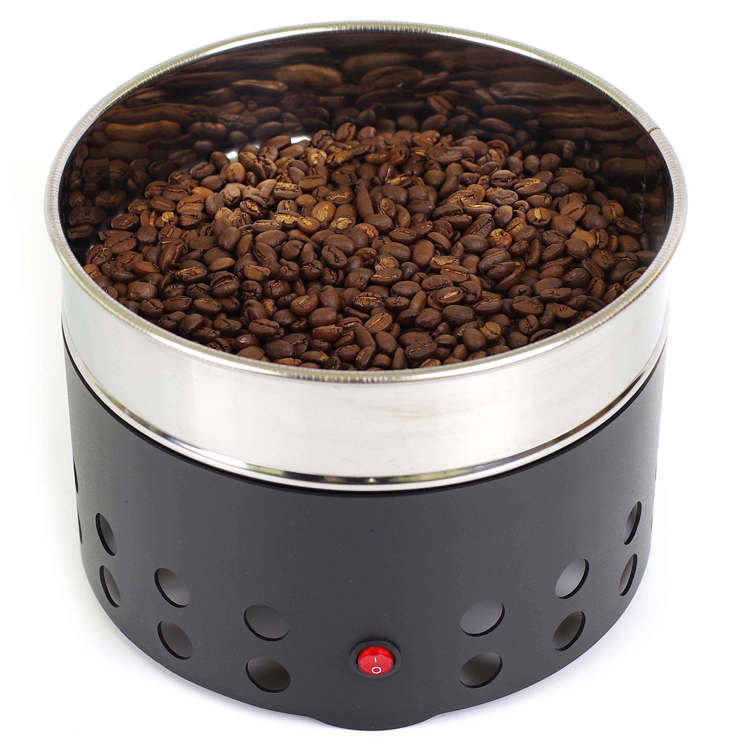 Electric Coffee Bean Cooler & Roaster - 350g/12oz Stainless Steel Cooling Machine with Heat Sink for Home & Cafe Use | Perfect for Fresh Roasting & Flavor Preservation (220V) | Ideal for Coffee Shops, Home Brewing & Artisan Roasting