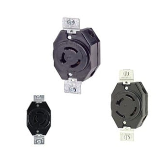 Leviton 20 Amp Non-NEMA Receptacle - Heavy Duty Electrical Outlet for Commercial & Industrial Use