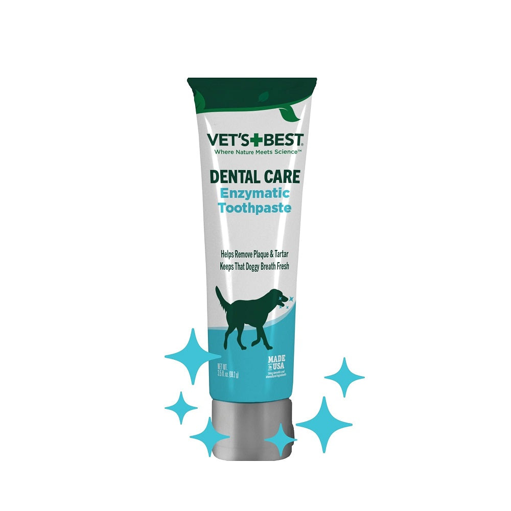 Natural Enzymatic Dog Toothpaste for Fresh Breath & Plaque Control - Mint Flavored Dental Care for Dogs - Perfect for Daily Oral Hygiene & Teeth Cleaning at Home