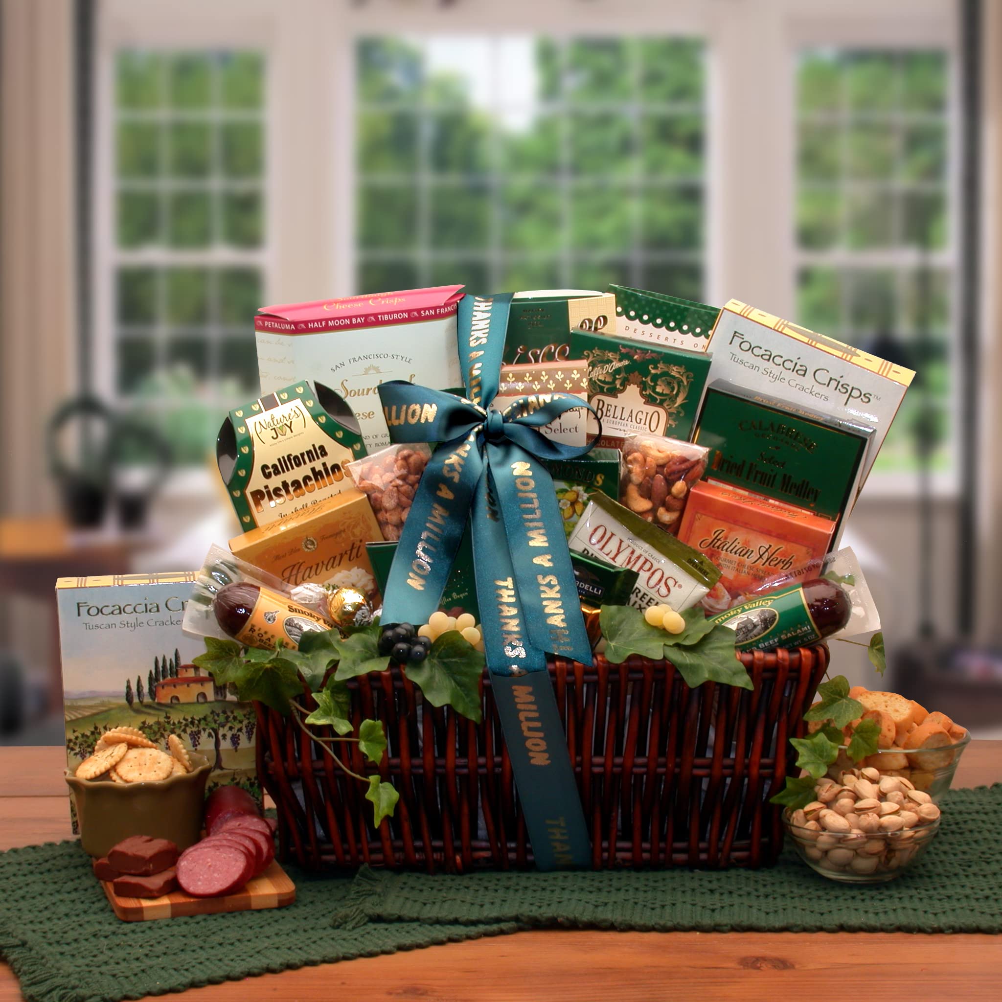 Premium Gourmet Food Gift Basket - Deluxe Assorted Snacks & Treats for Holidays, Birthdays, Corporate Gifts & Special Occasions