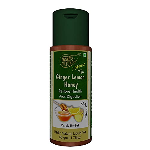 Organic Herbal Tea with Ginger, Lemon & Honey for Skin Glow & Health - 100% Natural Beauty Enhancer - Pack of 4 - Perfect for Morning Boost & Relaxation