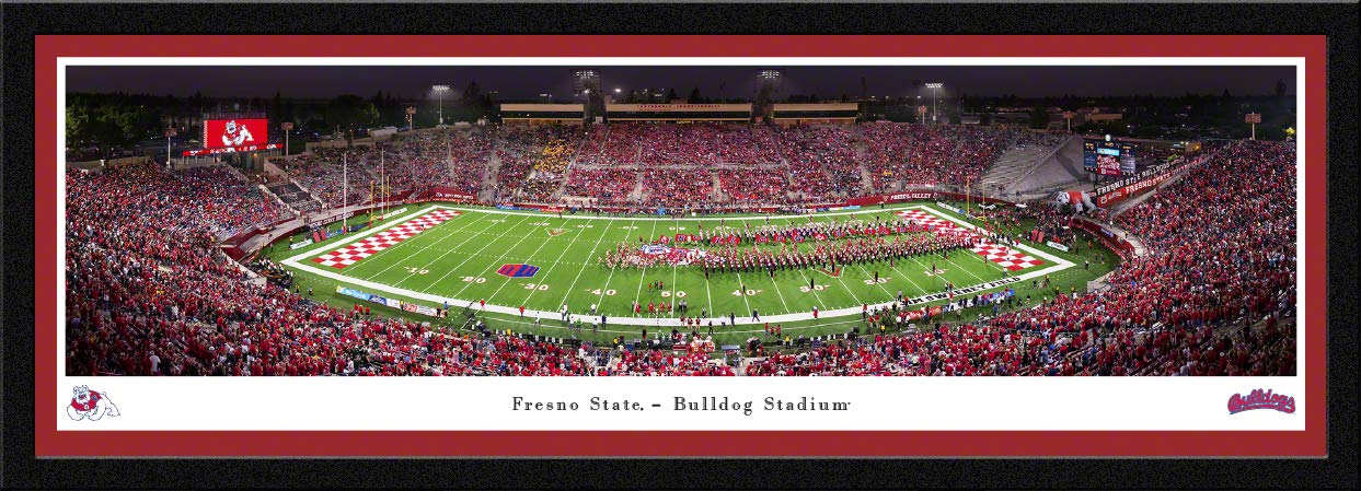 Fresno State Bulldogs Football Panoramic Posters & Framed Pictures - Blakeway Panoramas Wall Art for College Football Fans & Home Decor