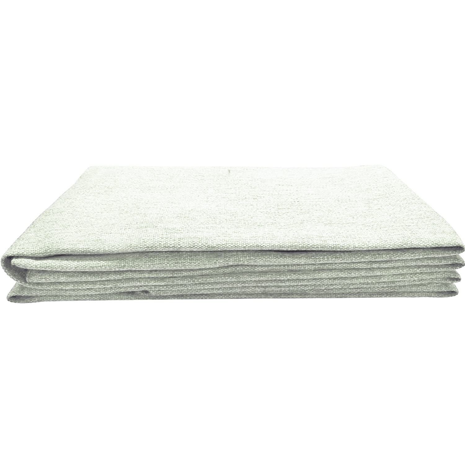 WOWMAX Wedge Pillow Cover - Linen Fabric Bolster Case for Reading, Headboard & Backrest Support - Grey-Beige Full Size | Perfect for Bed, Sofa & Office Comfort