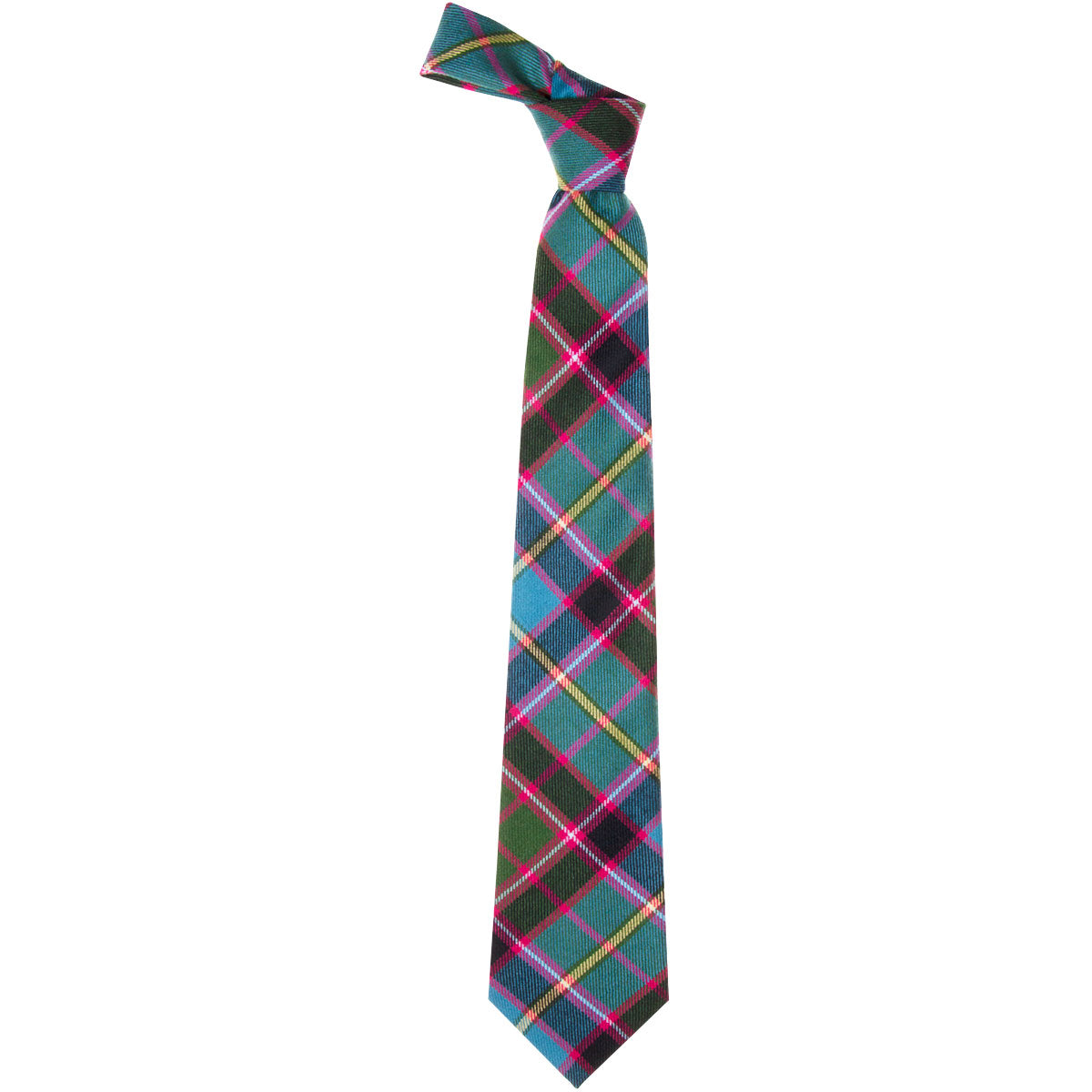 Stirling and Bannockburn Tartan Tie for Men - Classic Scottish Plaid Necktie for Formal Wear, Weddings & Business Attire