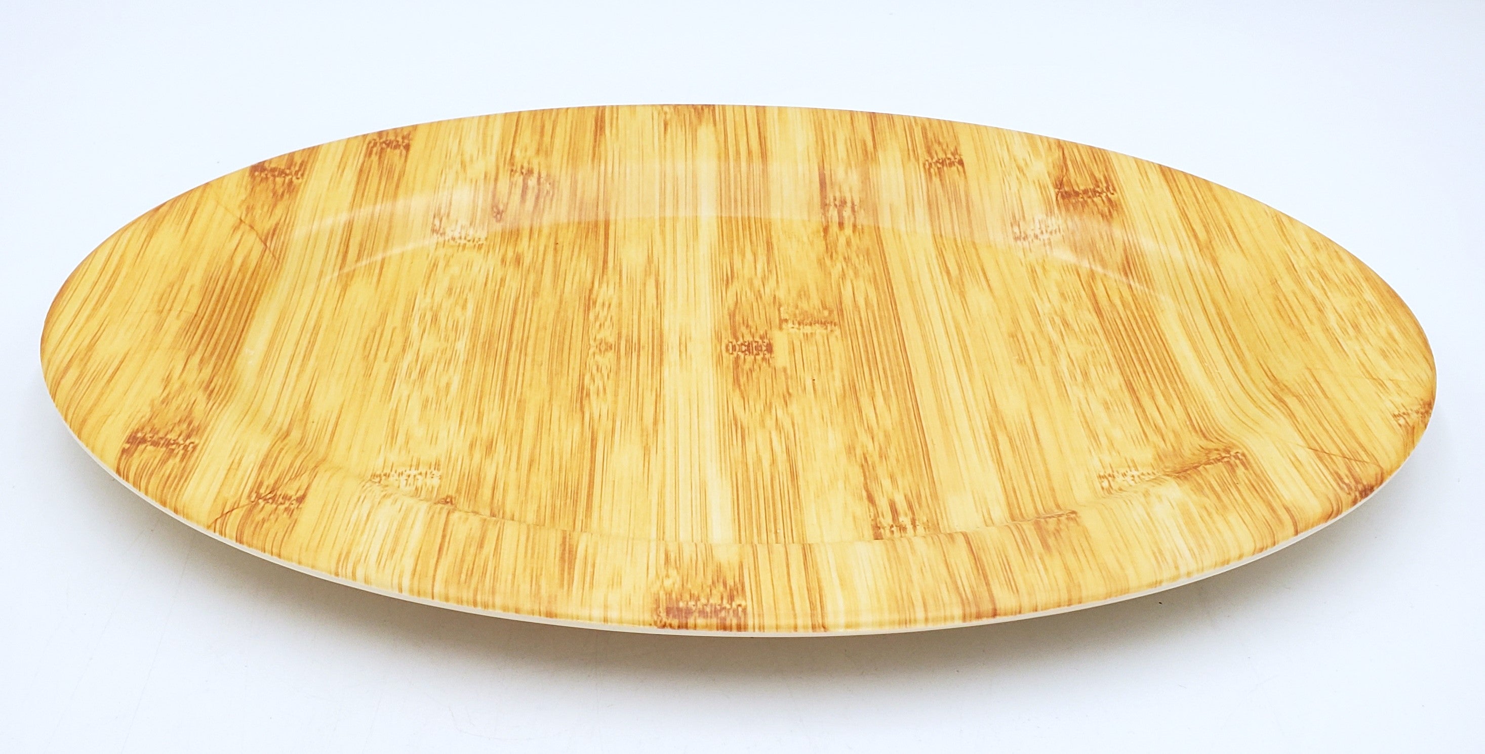 13.5x10 Inch Oval Melamine Serving Platter - Durable & Lightweight for Parties, Picnics, and Outdoor Dining