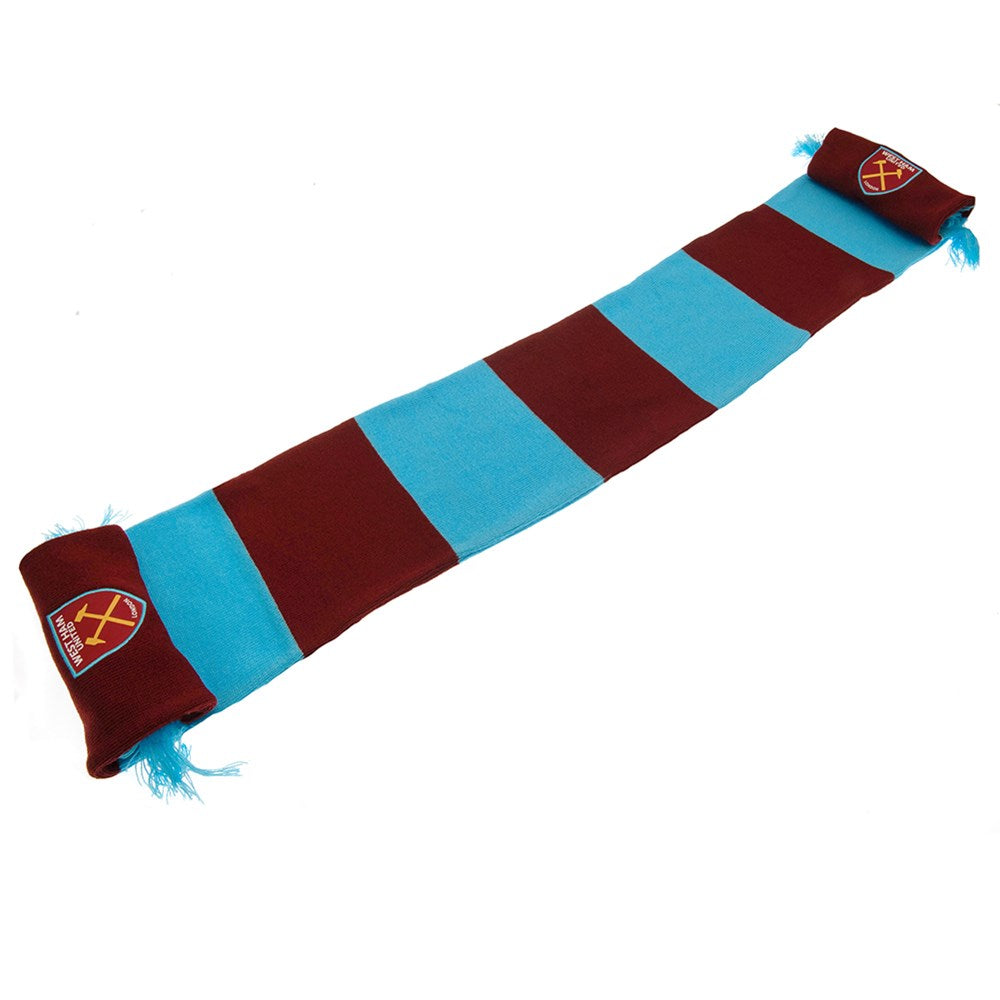 West Ham United FC Bar Scarf - Official Football Team Fan Accessory for Men & Women - Perfect for Match Days, Pub Gatherings & Sports Events