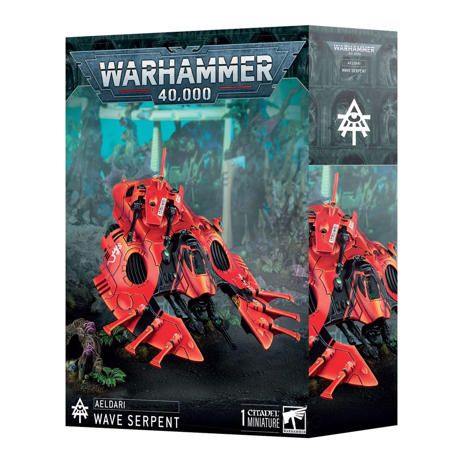 Aeldari Wave Serpent - Warhammer 40K Eldar Grav Tank Model Kit for Tabletop Gaming & Miniature Painting Enthusiasts